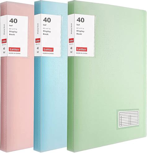 Binder With Plastic Sleeves X Pack Pocket Bound