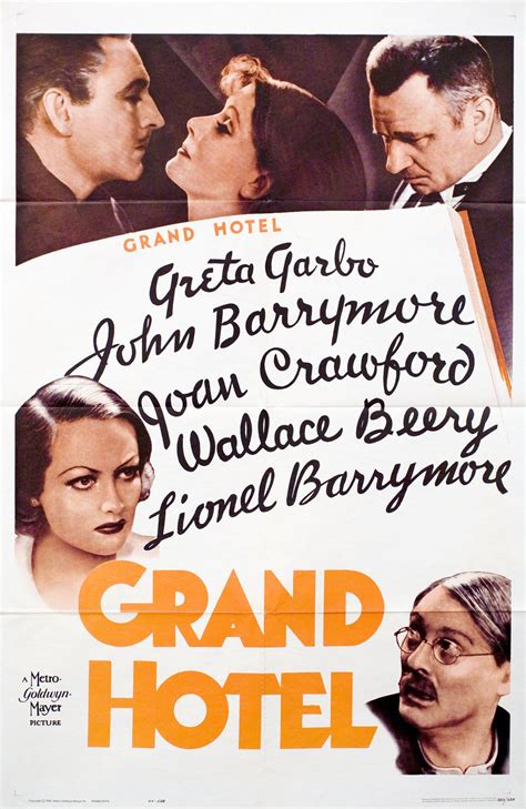 Grand Hotel Original R1962 U.S. One Sheet Movie Poster - Posteritati ...