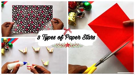 3 Easy Paper Stars How To Make Christmas Star Diy Christmas