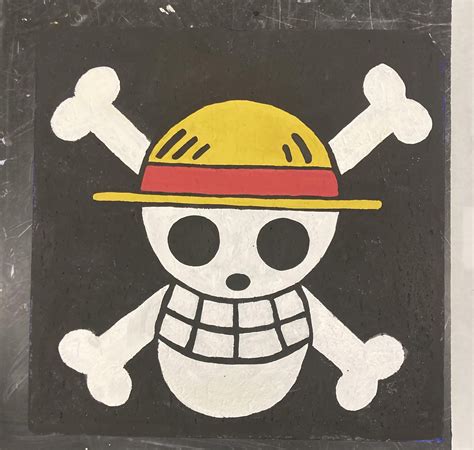 Straw Hat Flag on a ceiling tile : r/OnePiece