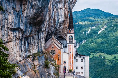 Sanctuary Of Madonna Della Corona Spiazzi Veneto Italy