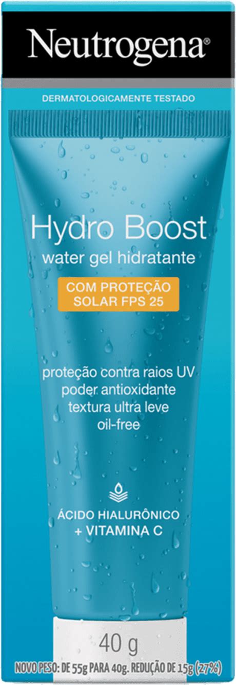 Hidratante Facial Neutrogena Hydro Boost Water Gel FPS25 Beleza Na