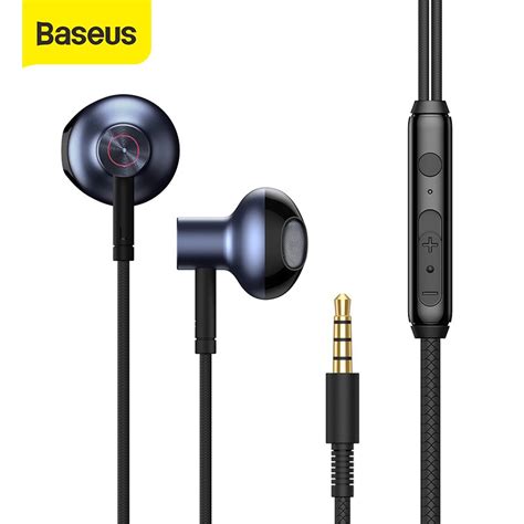 Baseus H19 Wired Earphones 6D Stereo Bass Headphone In Ear 3 5mm