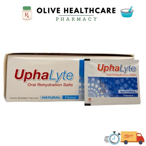 Uphalyte Oral Rehydration Salts Ors Natural Flavour Sachets