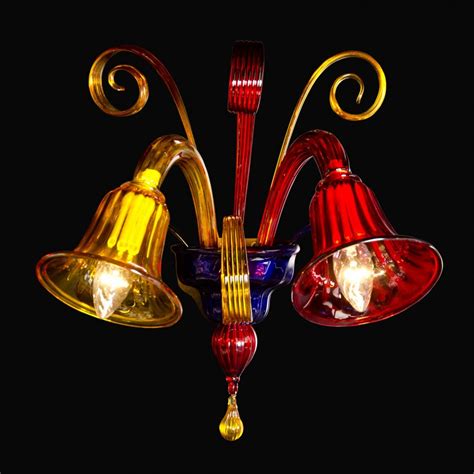 Applique En Verre De Murano Feux Fossa Luminaires Murano