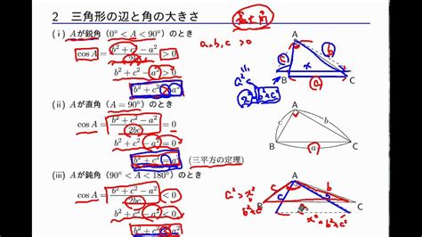 数学i 「図形の計量」 1－5 三角形の辺と角の大きさ Youtube