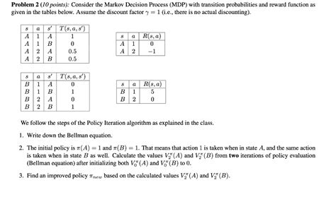 Solved Problem Points Consider Markov Decision Process Mdp