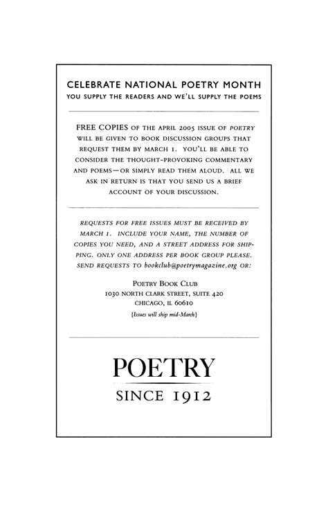 JSTOR Detail | Poetry Magazine