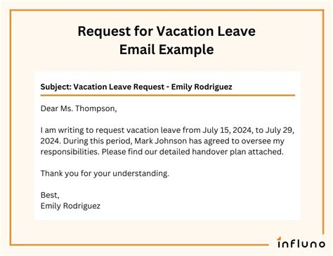 How To Write A Vacation Request Email Or Leave Of Absence