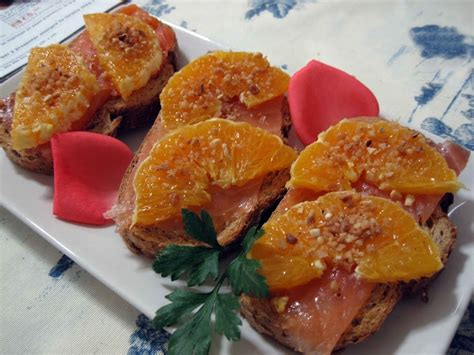 Tosta de salmón y naranja Cocina