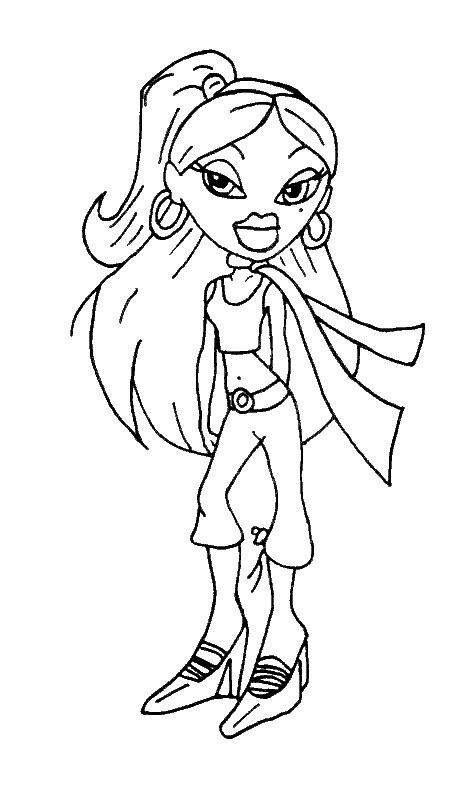 Dibujo De Bratz Para Colorear Y Pintar