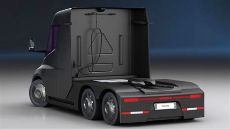 Tesla Semi D Unknown Obj Fbx Dwg