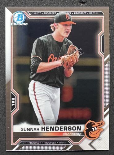 2021 Bowman Chrome Gunnar Henderson BCP 49 Baltimore Orioles EBay