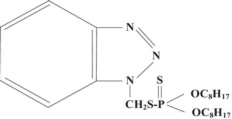 The structure of benzotriazole derivative containing S | Download ...