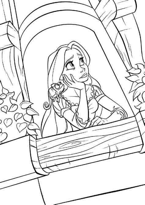 Tangled Coloring Pages: Princess Rapunzel & Flynn Rider » Printcolorcraft