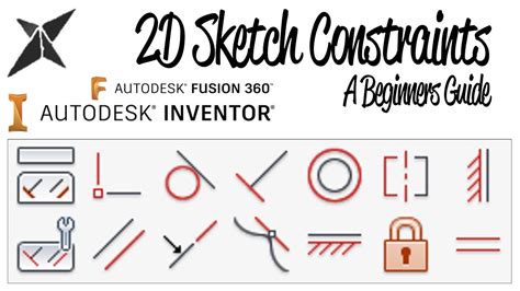 D Sketch Constraints A Beginners Guide Inventor Fusion Youtube