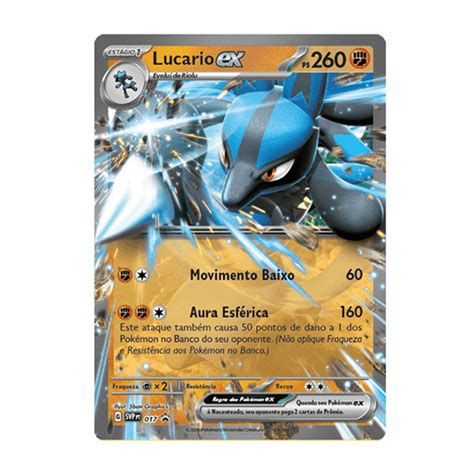 Baralho Deck De Batalha Ex Lucario Card Games Colecion Veis