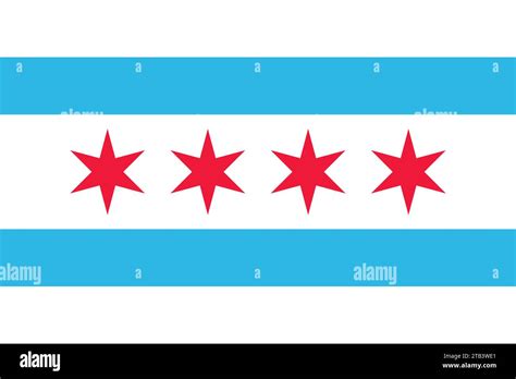 Flag Of Chicago Illinois Stock Vector Image And Art Alamy