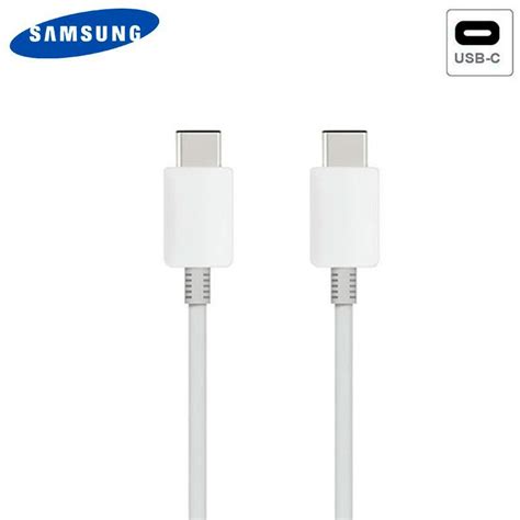 Cable Usb Original Samsung Universal Tipo C A Tipo C Blanco Sin