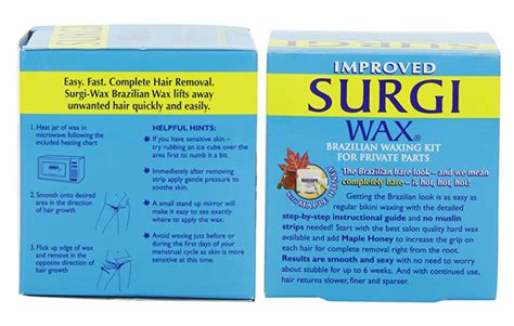 Pack Of Surgi Wax Brazilian Hard Wax Kit For Private Parts Oz Ebay