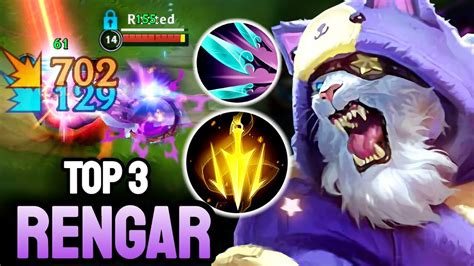 WILD RIFT RENGAR TOP 3 RENGAR GAMEPLAY EX CHALLENGER RANKED YouTube