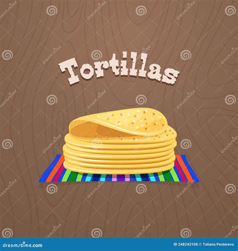 Tortillas Icon Stock Vector Illustration Of Flat Diet 248243108