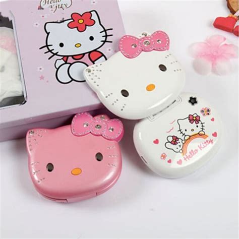 Unlocked Hello Kitty K688 Flip Cute Lovely Small Mini Phone For Women