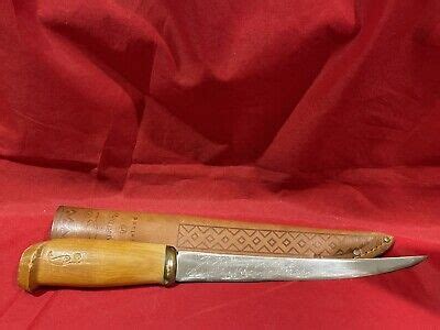 J Marttiini Rapala Fish Filet Knife In Blade Leather Sheath Made