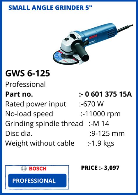 Bosch Gws Inch Angle Grinder Watt At Rs Piece In