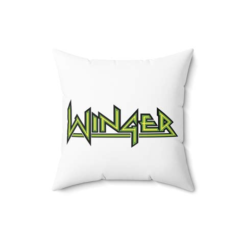 Winger Band Logo Suede Square Pillow - ReproTees - The Home of Vintage ...