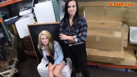 Lesbian Couple Desperately Needs Money Fuck With Pawnkeeper