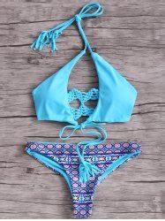 42 OFF Trendy Macrame Back Women S Bikini Set Rosegal