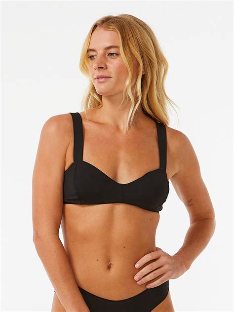 Rip Curl Biustonosz Bikini W Kolorze Czarnym Najlepsze Wyprzeda E W Limango