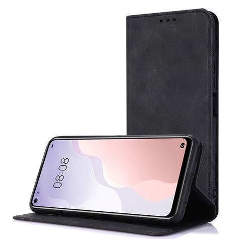 Capa Xiaomi Redmi Note 10 Pro Flip Efeito Pele Preto Copertini