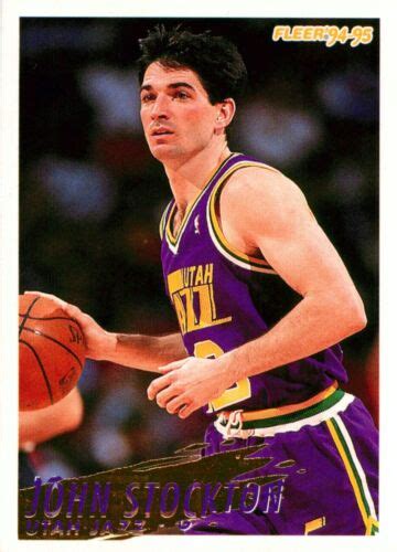 New Utah Jazz Nba Card John Stockton Fleer Ebay