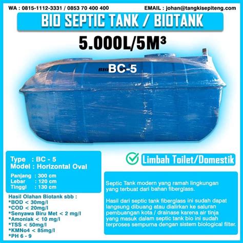 Jual Biotech System Septic Tank Tangki Biotank Liter M Di