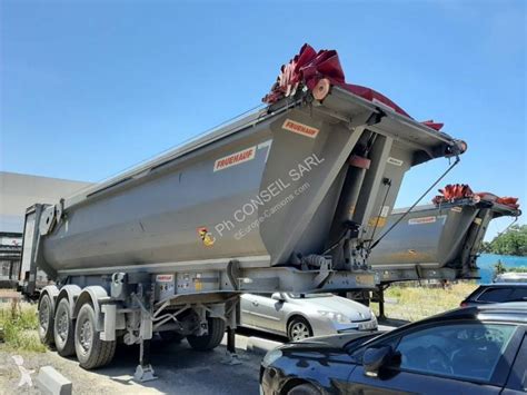 Semi Reboque Fruehauf Basculante Para Obras Benne Tp Essieux Eixos