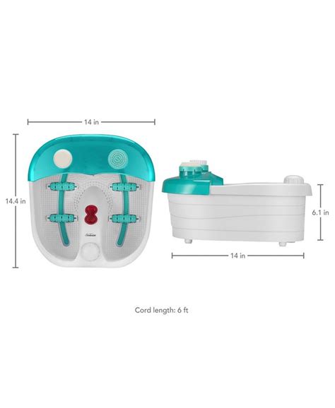 Sunbeam 16975 Aqua Therapy Foot Spa With Soft Touch Bubble Massage Macy S