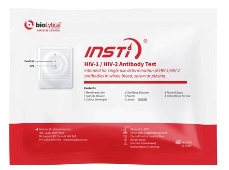 Rapid Hiv Test For Professional And Self Testing Insti