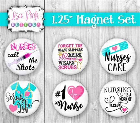 125 Magnet Set Nurse Magnet Set Magnets Nurse Etsy