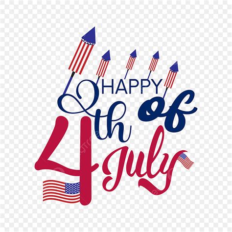 Happy 4th July Vector Art PNG Happy 4th Of July Clipart 4 July Cute