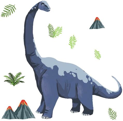 Giant Brachiosaurus Peel Stick Wall Decals Feet Tall Dinosaur