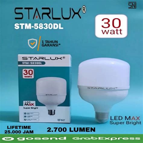 Jual Lampu Led Kapsul Capsul Tabung 30W 30 Watt Starlux Shopee Indonesia