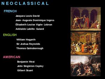 Art History: Neoclassical Art by TpT's BEST PPTs and GAMES | TpT