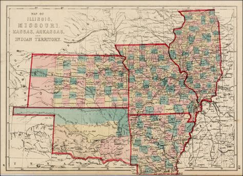 Map Of Texas Oklahoma And Kansas - United States Map