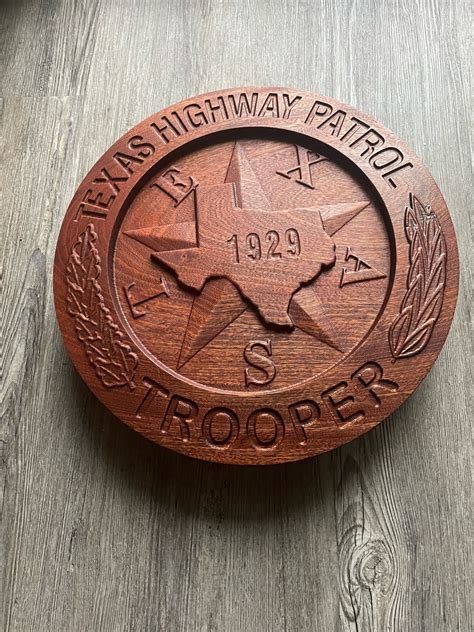 Texas Highway Patrol Badge - Serenity Woodworks LLC