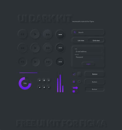 Free Neumorphic Ui Kit For Figma Behance