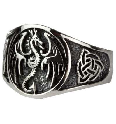 Anillo Dragon Celta Acero