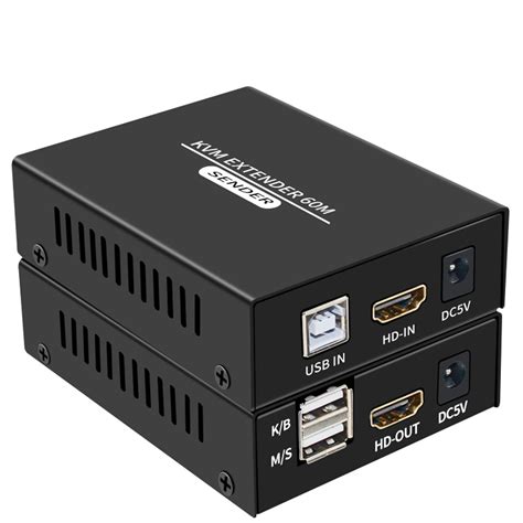 60M HDMI KVM Extender Su Cat5e Cat6 1080P HDMI USB KVM Extender