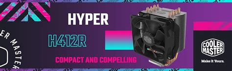 Cooler Master Hyper H412R Disipador CPU Sistema Refrigeración Bajo